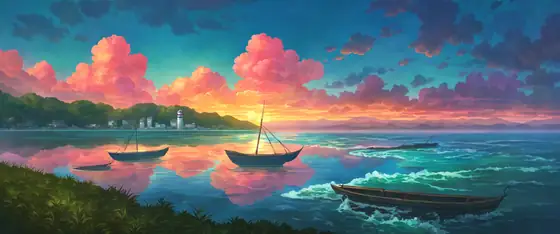 Seaside Lighthouse lofi wallpaper seaside lighthouse 1897419854