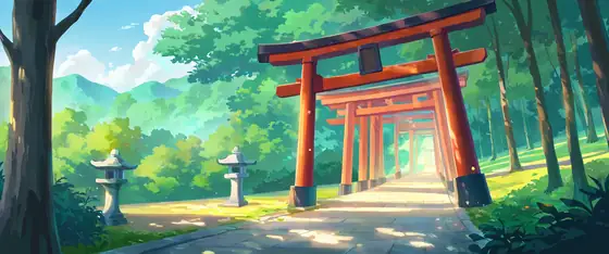 Shrine Torii lofi wallpaper shrine torii 1452807892