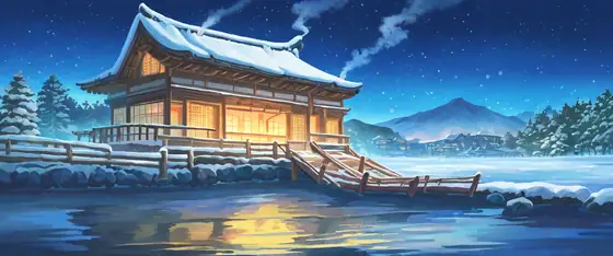 Snowy Mountain Village lofi wallpaper snowy mountain village 0227124375