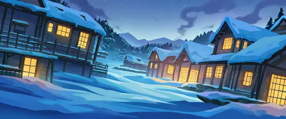 Snowy Mountain Village lofi wallpaper snowy mountain village 0270220488