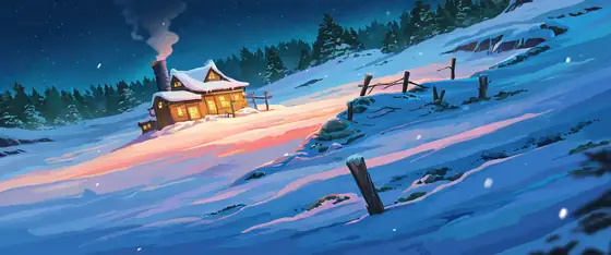 Snowy Mountain Village lofi wallpaper snowy mountain village 0530173832