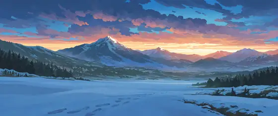 Snowy Mountain Village lofi wallpaper snowy mountain village 1486896878