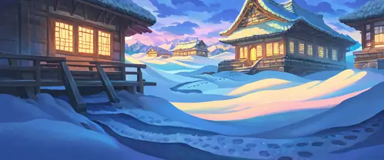 Snowy Mountain Village lofi wallpaper snowy mountain village 1648710306