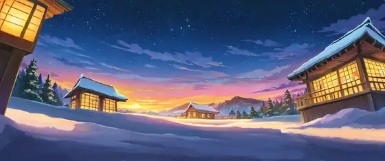 Snowy Mountain Village lofi wallpaper snowy mountain village 1946956946