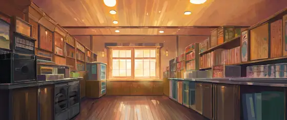 Vinyl Record Shop lofi wallpaper vinyl record shop 1966834645